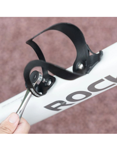 Zestaw narzędzi rowerowych rockbros z mini grzechotką i bitami - półprzezroczysty, zielony