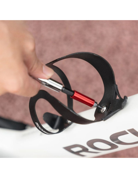 Zestaw narzędzi rowerowych rockbros z mini grzechotką i bitami - półprzezroczysty, zielony