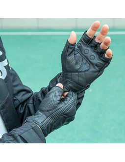 Rękawiczki motocyklowe rockbros 16220006005 xxl skórzane - czarne 2