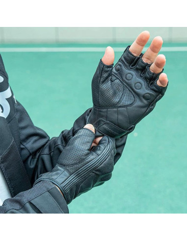 Rękawiczki motocyklowe rockbros 16220006005 xxl skórzane - czarne