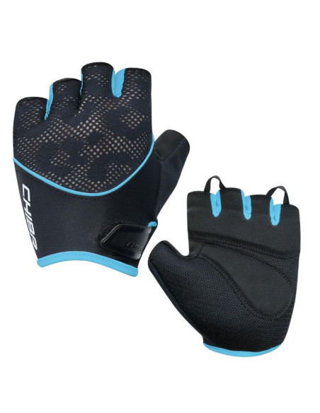 Chiba rękawiczki lady gel czarno turkusowe m