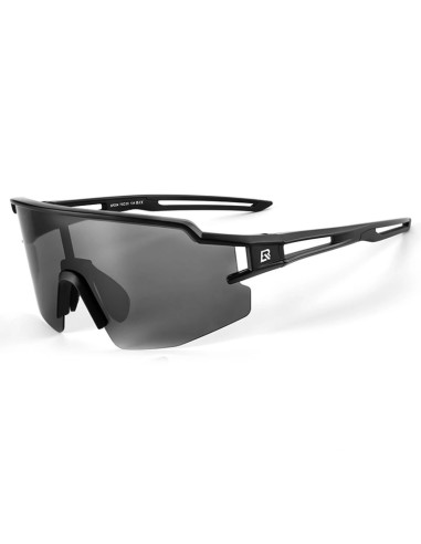 Okulary rowerowe rockbros polaryzacyjne z ochroną uv i wkładką korekcyjną 14120008006 szare szkła - czarne