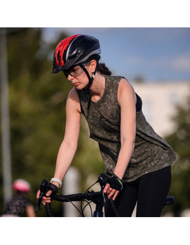 Okulary rowerowe rockbros polaryzacyjne z ochroną uv i wkładką korekcyjną 14120008006 szare szkła - czarne