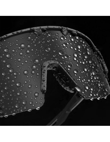 Okulary rowerowe rockbros polaryzacyjne z ochroną uv i wkładką korekcyjną 14120008006 szare szkła - czarne