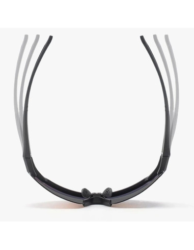 Okulary rowerowe rockbros polaryzacyjne z ochroną uv i wkładką korekcyjną 14120008006 szare szkła - czarne