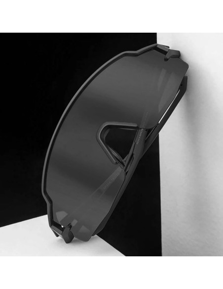 Okulary rowerowe rockbros polaryzacyjne z ochroną uv i wkładką korekcyjną 14120008006 szare szkła - czarne