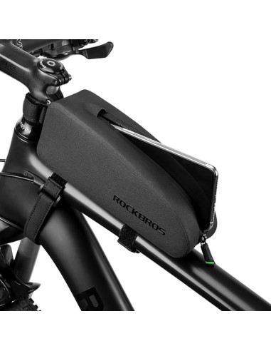 Torba rockbros as-019 rowerowa na ramę wodoodporna 1.5 l - czarna