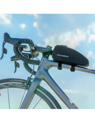 Torba rockbros as-019 rowerowa na ramę wodoodporna 1.5 l - czarna