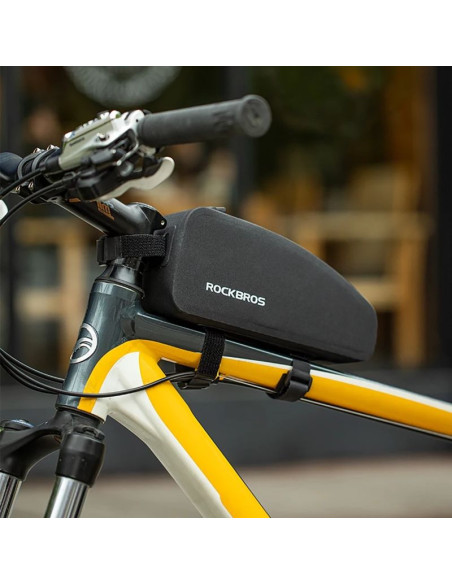 Torba rockbros as-019 rowerowa na ramę wodoodporna 1.5 l - czarna