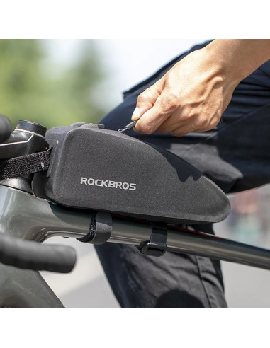 Torba rockbros as-019 rowerowa na ramę wodoodporna 1.5 l - czarna