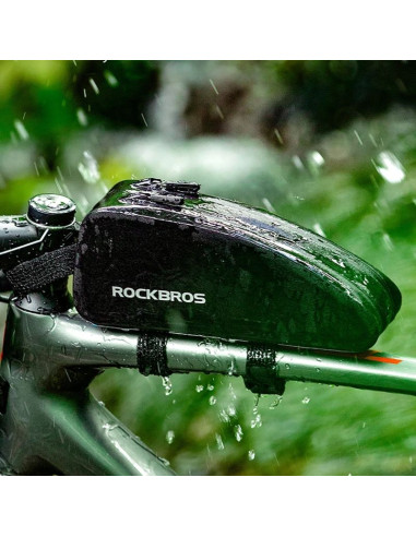Torba rockbros as-019 rowerowa na ramę wodoodporna 1.5 l - czarna