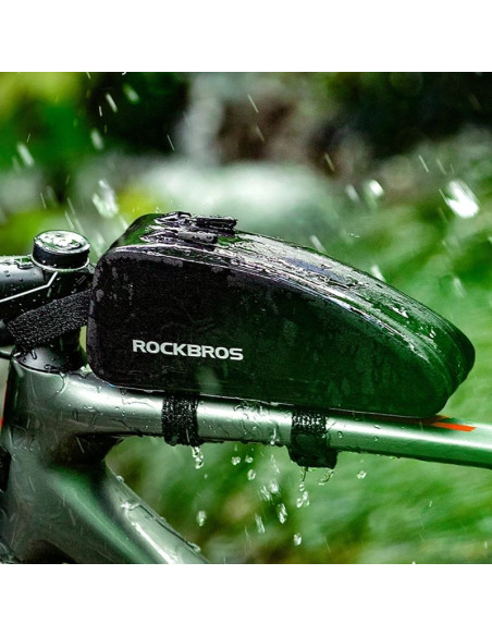 Torba rockbros as-019 rowerowa na ramę wodoodporna 1.5 l - czarna