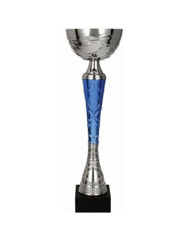 Puchar metalowy srebrno-niebieski tumas bl