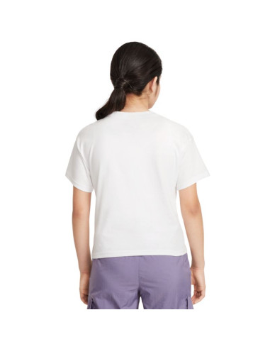 Koszulka dla dzieci nike sportswear biała fz5559 100