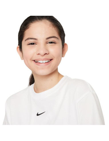Koszulka dla dzieci nike sportswear biała fz5559 100