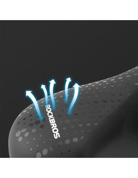 Siodełko rowerowe rockbros 38218916002 mtb + lampka - czarne