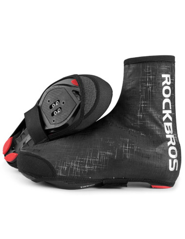 Ochraniacze na buty rockbros lf1081 wiatroodporne wodoodporne 42-46 cm - czarne
