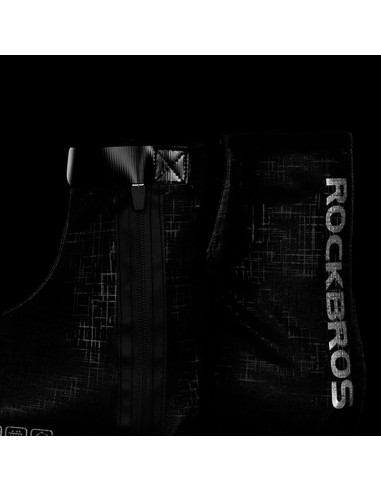 Ochraniacze na buty rockbros lf1081 wiatroodporne wodoodporne 42-46 cm - czarne