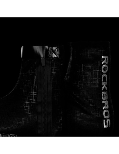 Ochraniacze na buty rockbros lf1081 wiatroodporne wodoodporne 42-46 cm - czarne