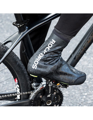 Ochraniacze na buty rockbros lf1081 wiatroodporne wodoodporne 42-46 cm - czarne
