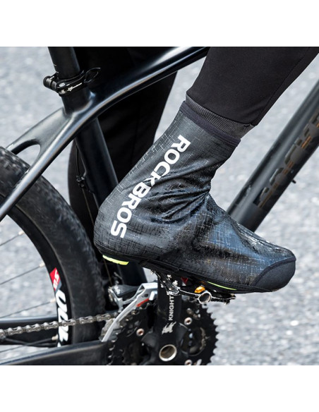 Ochraniacze na buty rockbros lf1081 wiatroodporne wodoodporne 42-46 cm - czarne