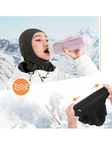 Kominiarka narciarska qunature 13230023010 rower motocykl balaklava rozmiar m - czarna