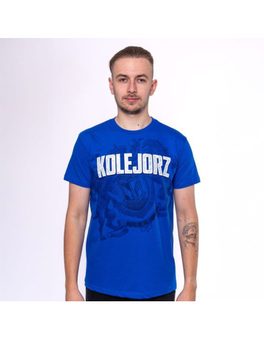 Koszulka kolejorz lwy niebieska l