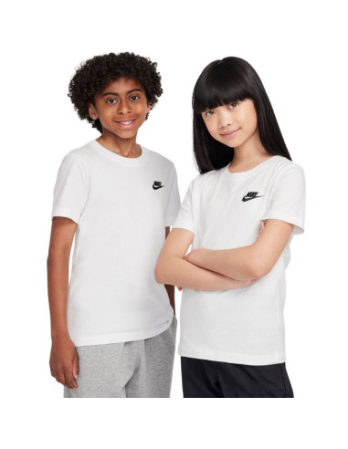 Koszulka dla dzieci nike sportswear biała fz5177 100
