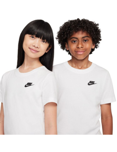 Koszulka dla dzieci nike sportswear biała fz5177 100