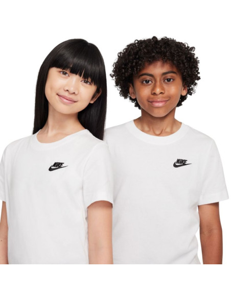 Koszulka dla dzieci nike sportswear biała fz5177 100