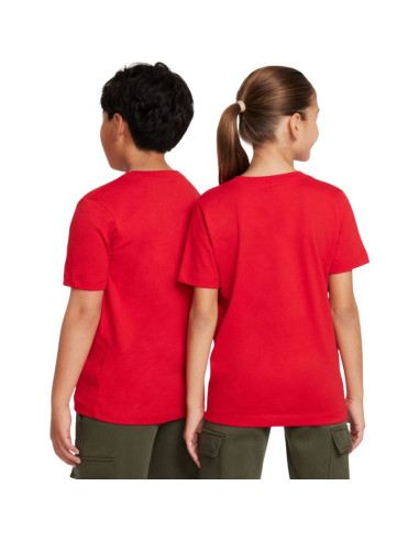 Koszulka dla dzieci nike sportswear czerwona fz5177 657