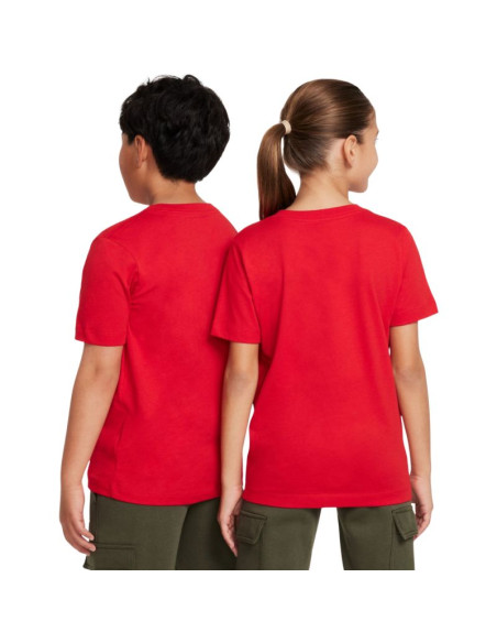 Koszulka dla dzieci nike sportswear czerwona fz5177 657