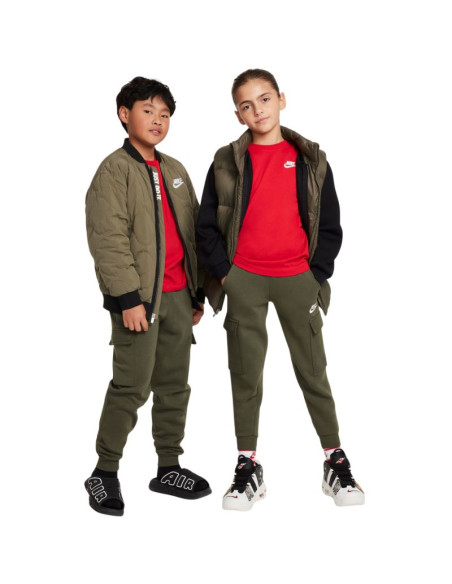 Koszulka dla dzieci nike sportswear czerwona fz5177 657