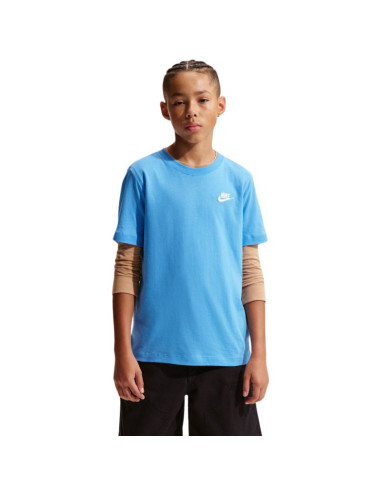 Koszulka dla dzieci nike sportswear jasnoniebieska fz5177 412