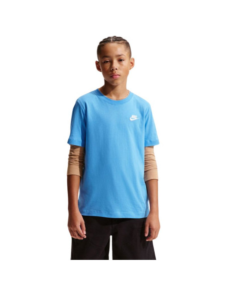 Koszulka dla dzieci nike sportswear jasnoniebieska fz5177 412