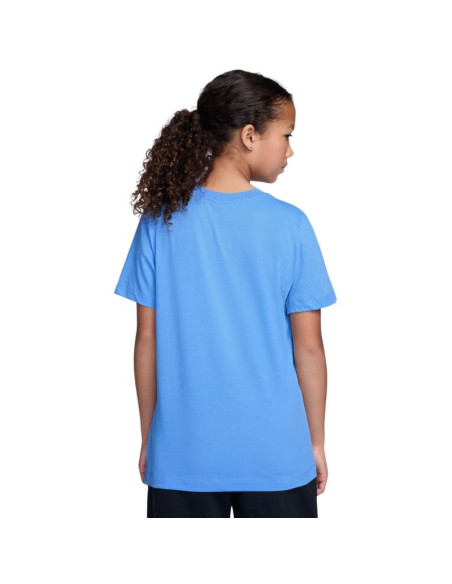 Koszulka dla dzieci nike sportswear jasnoniebieska fz5177 412