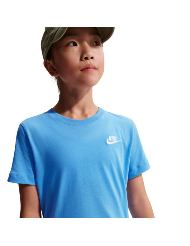 Koszulka dla dzieci nike sportswear jasnoniebieska fz5177 412