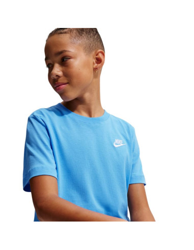 Koszulka dla dzieci nike sportswear jasnoniebieska fz5177 412
