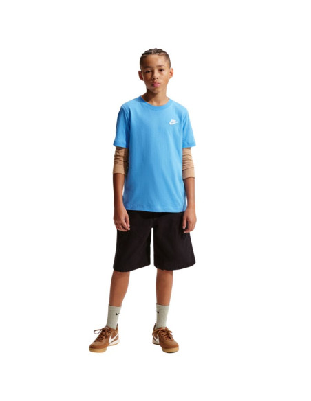 Koszulka dla dzieci nike sportswear jasnoniebieska fz5177 412