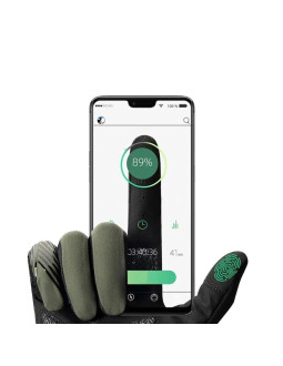 Rękawiczki rowerowe rockbros 16110006002 amortyzujące rozmiar m - zielono-czarne 2