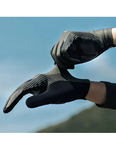 Rękawiczki rowerowe rockbros 16110006002 amortyzujące rozmiar m - zielono-czarne