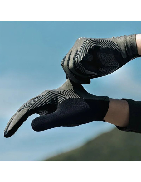 Rękawiczki rowerowe rockbros 16110006002 amortyzujące rozmiar m - zielono-czarne