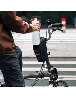 Torba rowerowa rockbros p002 na kierownicę kompatybilna z hulajnogami i miejskimi rowerami składanymi 1.5l - czarna 2