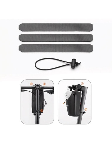 Torba rowerowa rockbros p002 na kierownicę kompatybilna z hulajnogami i miejskimi rowerami składanymi 1.5l - czarna