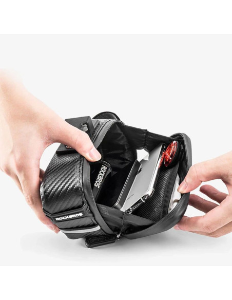 Torba rowerowa rockbros b59 podsiodłowa 1,5l - czarna
