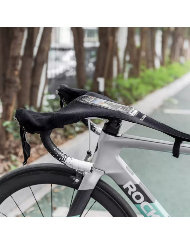 Osłona przeciwpotna rockbros d78 z kieszenią i okienkiem na telefon - czarna