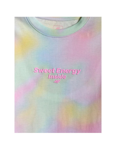 T-shirt z nadrukiem dla dziewczynek 4f 4fjrss26ttshf3826-90a
