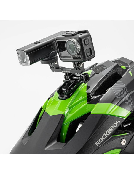 Uchwyt rowerowy 2w1 rockbros fk-301 na kierownicę do licznika/nawigacji i kamerki/oświetlenia - czarny