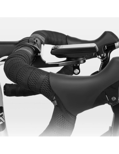 Uchwyt rowerowy 2w1 rockbros fk-301 na kierownicę do licznika/nawigacji i kamerki/oświetlenia - czarny