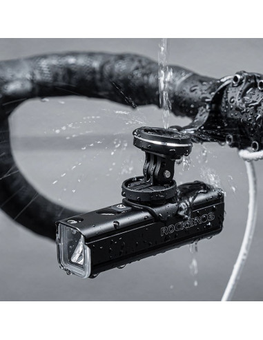 Uchwyt rowerowy 2w1 rockbros fk-301 na kierownicę do licznika/nawigacji i kamerki/oświetlenia - czarny